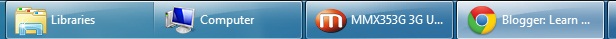 Windows xp style taskbar with large icon Windows xp style taskbar with large icon