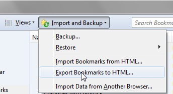 Export Bookmarks to HTML Export Bookmarks to HTML