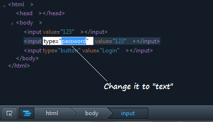 Change the type to text Change the type to text