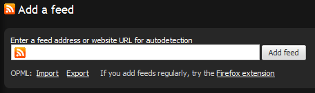 Export and Import feeds Export and Import feeds