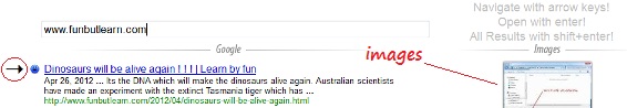 Access you search results through your keyboard Access you search results through your keyboard