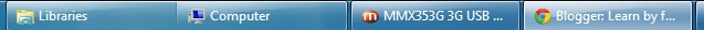Windows xp style taskbar with small icon Windows xp style taskbar with small icon