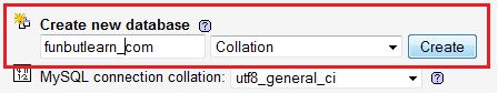 Create a database Create a database