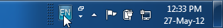 A new icon appears in the taskbar A new icon appears in the taskbar