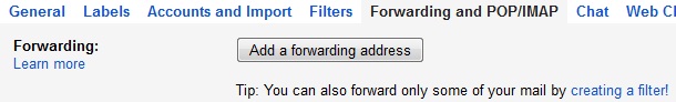 Forwarding emails from one address to another automatically