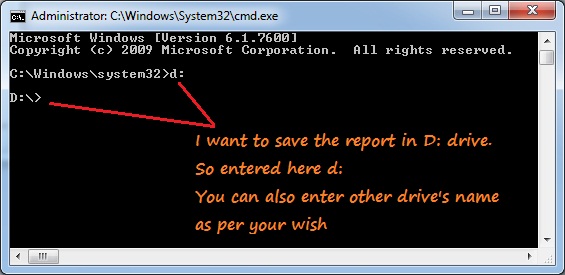 Enter the drive name where you want to save the file Enter the drive name where you want to save the file