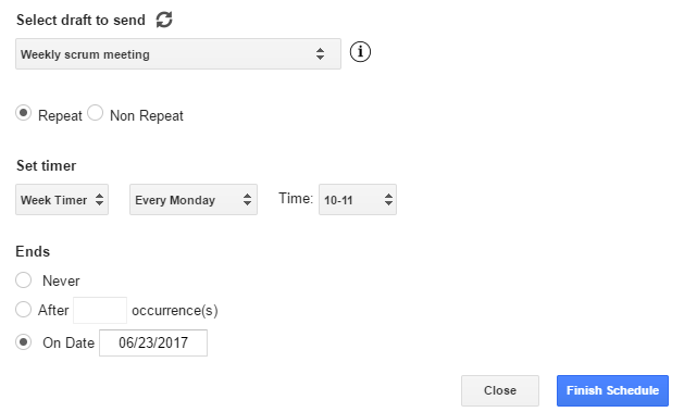 Schedule Emails