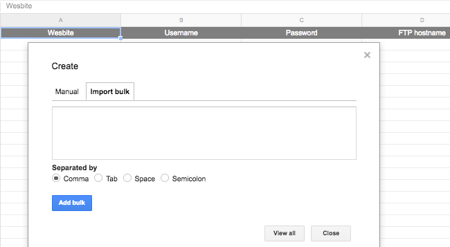 Import Bulk